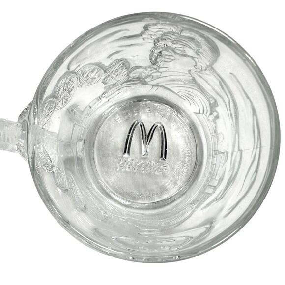 McDonalds 1995 Batman Forever "Two Face" Glass Mug - Picture 5 of 6